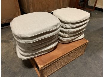 Set Of 12 Restoration Hardware Madeleine Chair Cushion - Sand Fabric