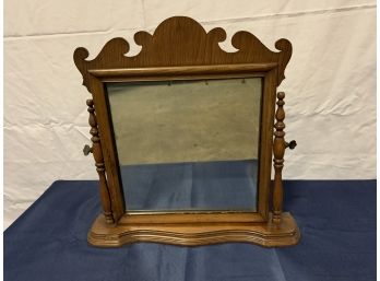 Small Antique Mirror On Stand