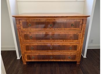 Magnificent Antique Dresser With Inlay Detail - Handmade Dovetail