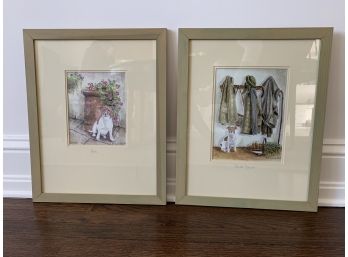 Pair Framed Jack Russell Signed/Numbered Prints