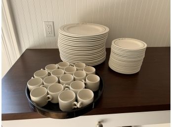 Set Of Sam Snead's Dishes By Homer Laughlin China - Includes Set Of Espresso Cups