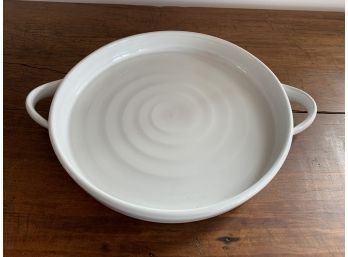 Simon Pearce Ceramic 2 Handle Tray - White
