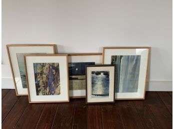 Collection Of Framed Watercolor Paintings - Water Scenes - 2 Signed Kuzma '91, '93