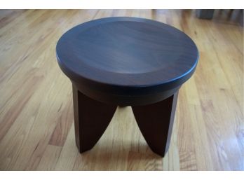 Modern Wooden Foot Stool - Signed
