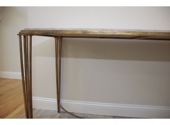 Revised: Marble And Metal Console Table