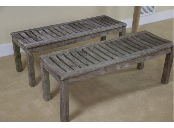 Pair Of Gloster Teak Benches