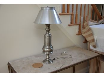 Antique Tin Metal Table Lamp