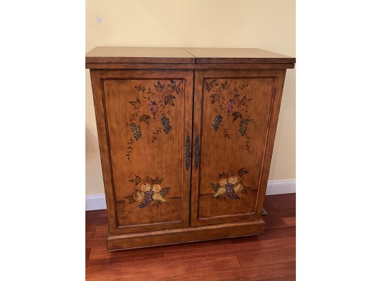 Painted Wood Bar Cabinet From Hildreth's With 2 Leaves