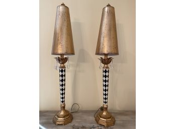 Pair Of Berman Harlequin Lamps