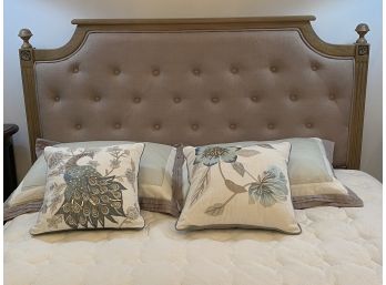 Queen RH Style  Headboard, Mattress And Boxspring