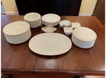 Collection Of White/cream Dishes - Homer Laughlin, Syracuse, Unmarked