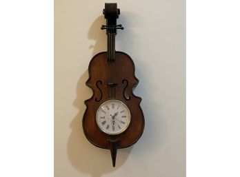 Metal Cello Clock - Quartz