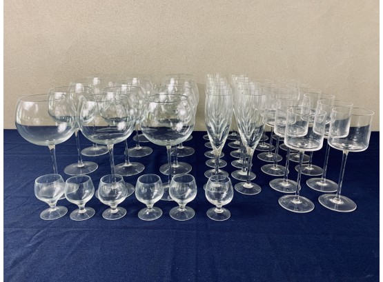 Collection Of Wine Glasses - Calvin Klein White Wine, Red Wine And Champagne Flutes And