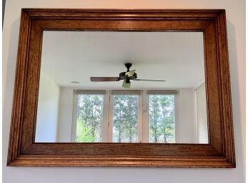 Very Large Mirror In Wood Frame - Hanging