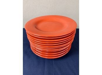 Collection Of Red Ceramic Dinner Plates - HD Design And Espana