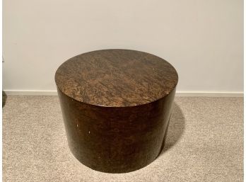 Round Wood Veneer Side Table