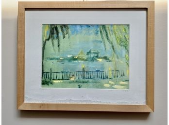 Small Framed Pastel - Signed 1975