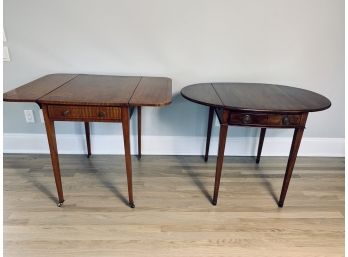 Pair Of Antique Drop Leaf Side Tables