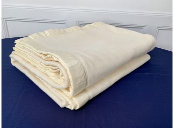 Cream Leron 100 Merino Wool Blanket - Jason