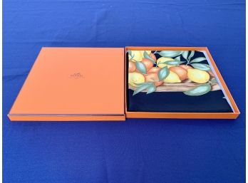 New In Box Hermes Scarf - Oranges And Lemons