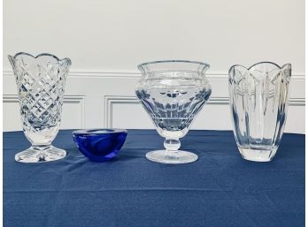 Collection Of Signed Crystal Pieces - William Yeoward, Mikasa, Kosa Boda And Waterford