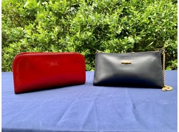Pair Of Leather Longchamps Purses - 1 Handbag, 1 Shoulderbag
