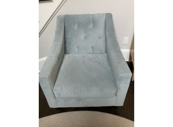 Better By Design Maxhomes  Teal Velvet Armchair With Dark Wood Feet