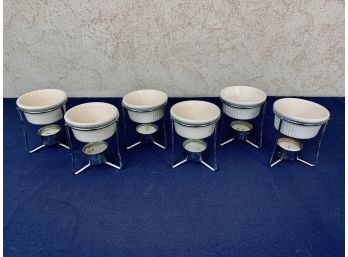 Set Of 6 Dishes On Stand With Tealights