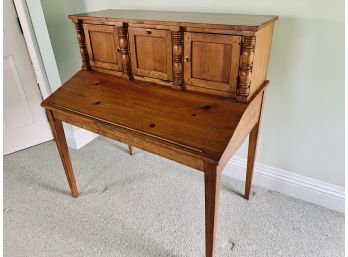Pine Desk With Doors And Lift Up Front