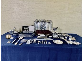Collection Of Sterling Silver And Silver Plate