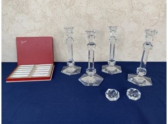 Collection Of Cut Signed Crystal - Val St Lambert And Baccarat