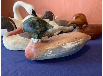 Collection Of 6 Wooden Decoys
