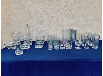 Lot Of Etched Glass - Shinnecock Hills Golf Club