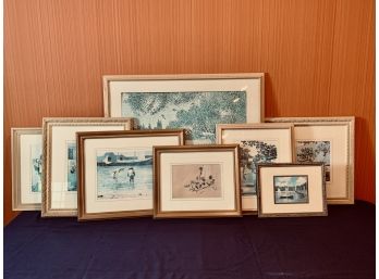 Collection Of 8 Framed Museum Prints