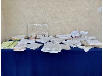 Large Collection Of Formal Table Linens - Napkins And Placemats