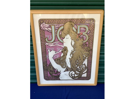 Vintage Framed Print By Alphonse Mucha - Job Rolling Papers Advertisement 1896