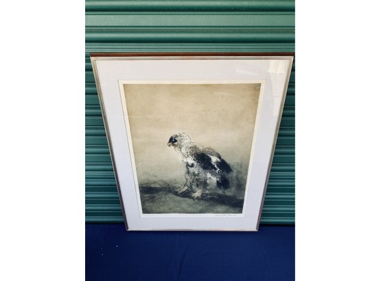 Framed Signed Kaiko Moti Print Of An Eagle