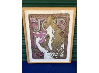 Vintage Framed Print By Alphonse Mucha - Job Rolling Papers Advertisement 1896