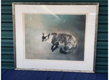 Signed And Numbered Kaiko Moti Cat Print 17/120
