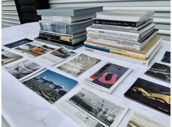 Collection Of Christo And Jeanne Claude Books - Signed With Postcard Collection