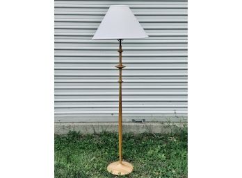 CX Studio Solid Beech Modern Floor Lamp - Handcrafted In NYC - Signed CX