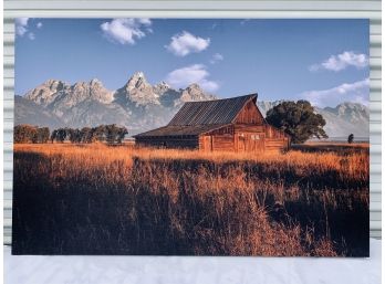 Photo On Canvas Of Fall At The Historic John Moulton Barn In Tetons - Rick Louie Photography