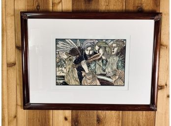 Framed Signed Lee Dillon Print Numbered 8/50 Drei Engel