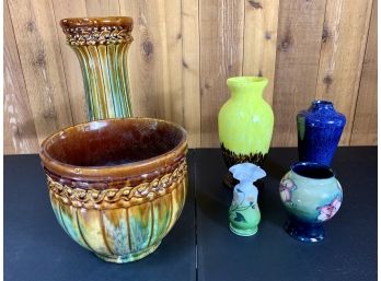 Collection Of 5 Ceramic Vases - Various Sizes
