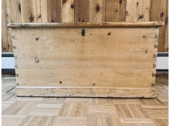 Antique Pine Trunk - 1 Small Storage Tray