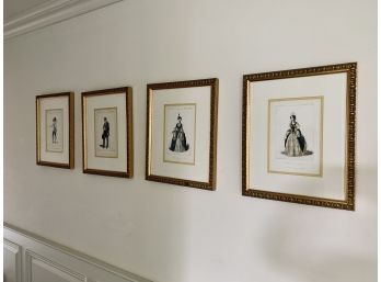 Set Of 4 Framed Prints In Gold Frames - Galerie Dramatique