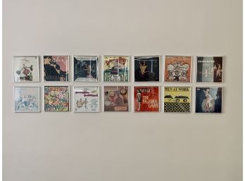 Collection Of 14 Framed Vintage Records