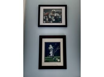 Framed And Signed (authenticated) Jets Photos