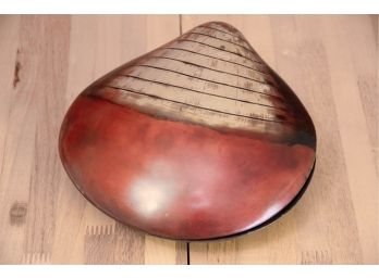 Painted Decorative Box - Clam Shaped
