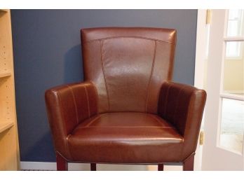 Brown Modern Style Leather Armchair